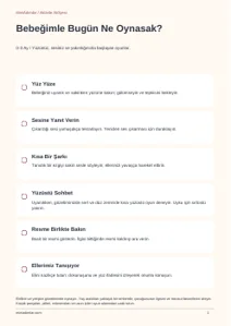 Bebeğimle Bugün Ne Oynasak? PDF kapağı