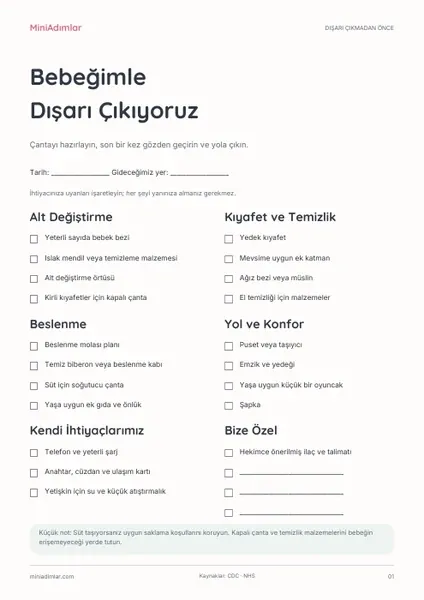 Bebeğimle Dışarı Çıkıyoruz PDF kapağı