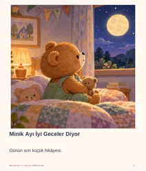 Minik Ayı İyi Geceler Diyor PDF kapağı