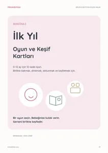0-12 Ay Oyun ve Keşif Kartları PDF kapağı