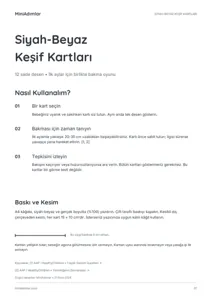 Siyah-Beyaz Keşif Kartları PDF kapağı
